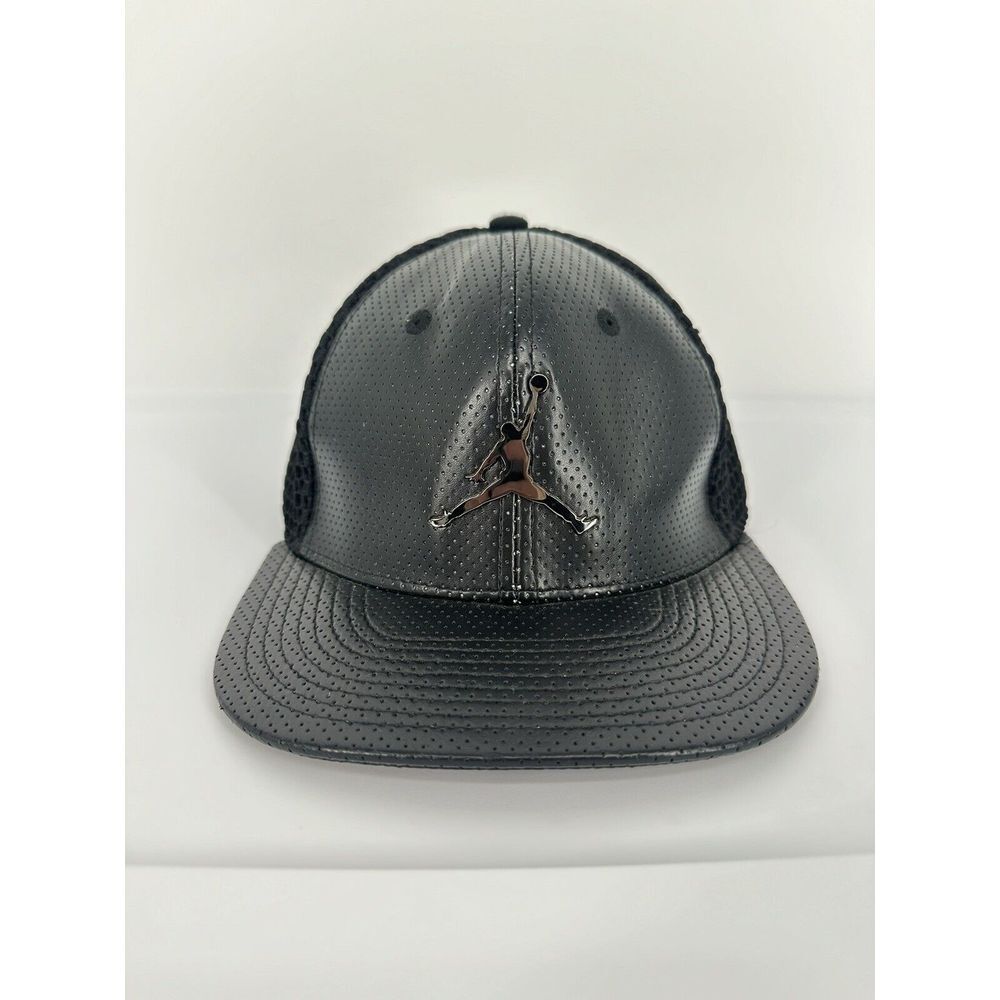 Air Jordan‎ Jumpman Youth Junior Elephant Print Black Leather Snapback Hat